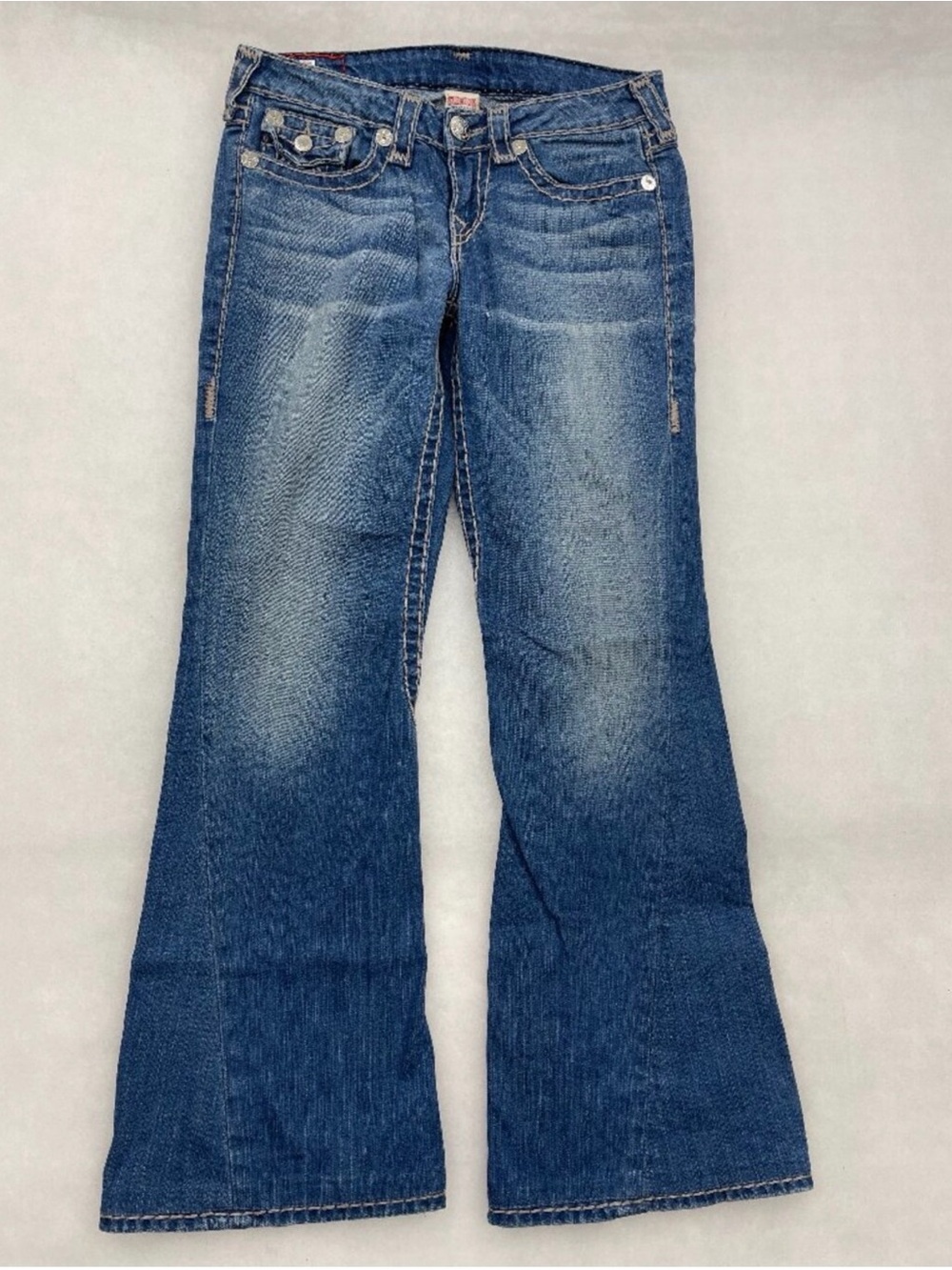 True Religion Joey Super T Flare Leg Jeans Made In USA Vintage Women's 29x31